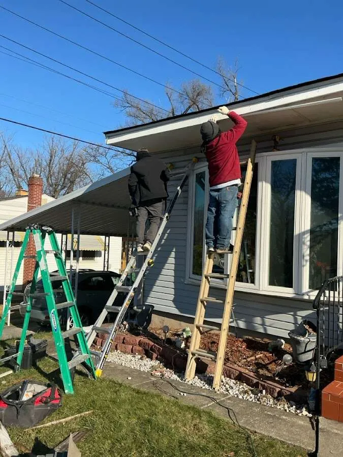Restoration crew performing exterior repair in Wawarsing