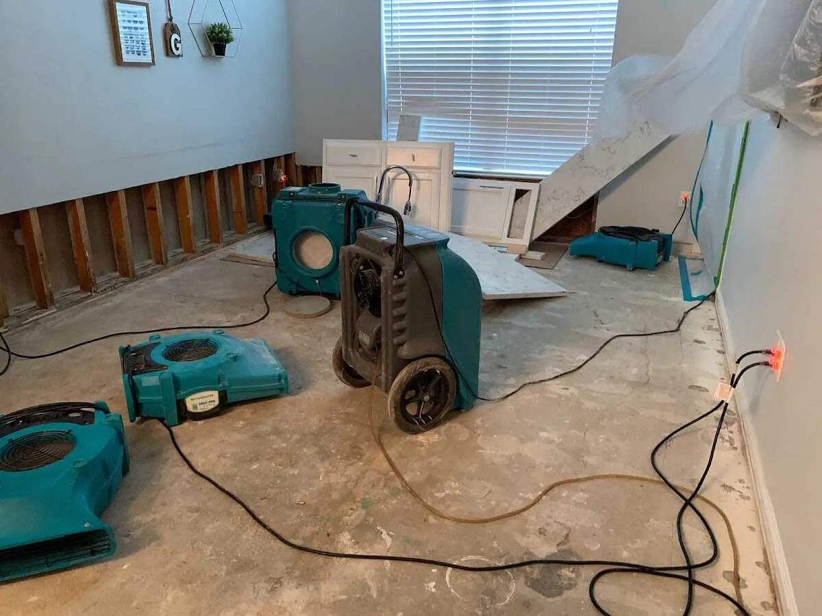 Dehumidifier in flood-cut room for Water Extraction & Removal in Wawarsing